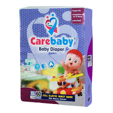 Carebaby Diaper 6-XXL Size With 60-Pcs For 17+kg Babies