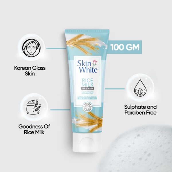 Skin White Rice Milk face Wash - Image 4